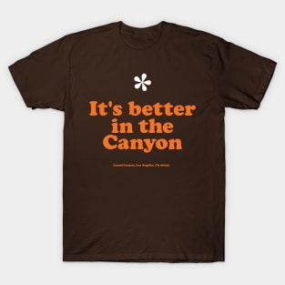 Vintage Laurel Canyon 'It's better in the Canyon' jasmine flower 1970's T-Shirt